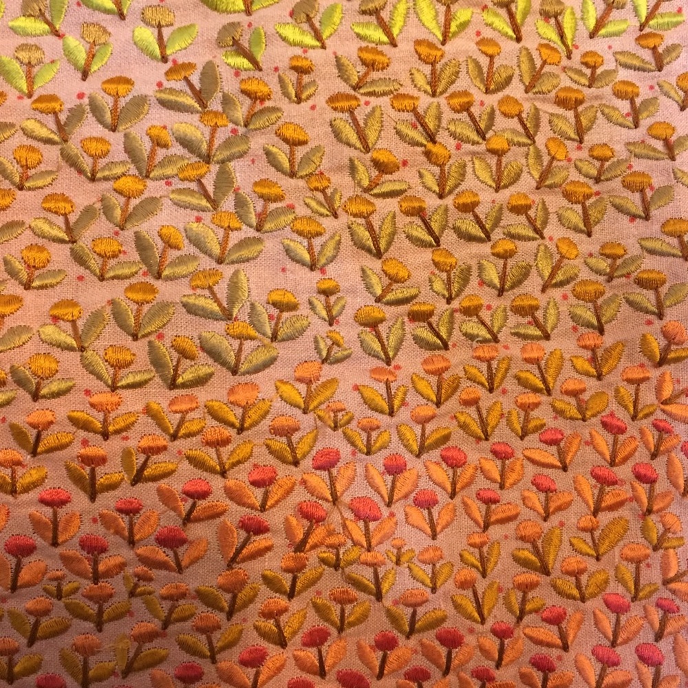 anthropologie hd in paris ombre petals skirt peach - Picture 4 of 7